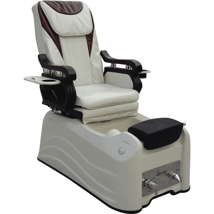 White and brown spa machine