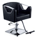 Black Styling chair with silver arms