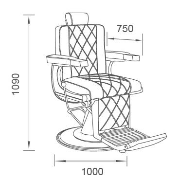 Clair Barber Chair SP9139A-S (Clearance)