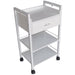 White Trolley with drawer